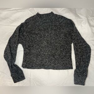 Charcoal Knit Turtleneck Sweater
